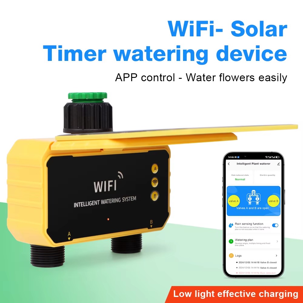 Wifi Irrigation Timer - وحدة تحكم بالري بالطاقة الشمسية مع