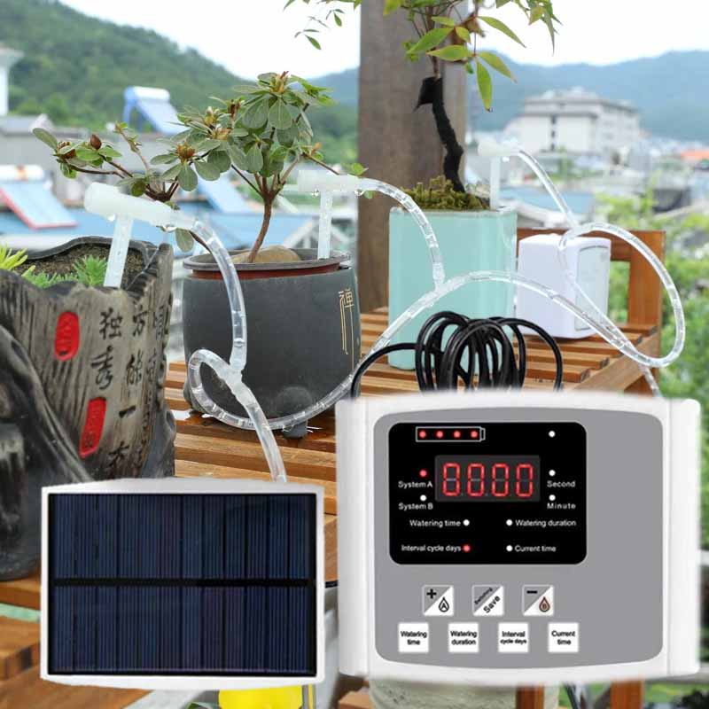 Smart Garden Tower - جهاز الري بالتنقيط للطاقة الشمسية الأوتوماتيكي،
