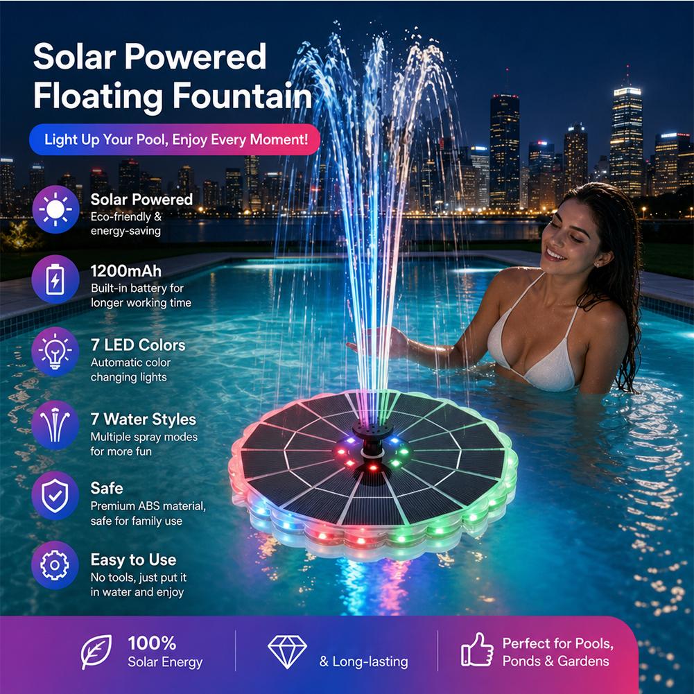 Smart Garden Solar - طقم مضخة نافورة شمسية خارجية بقوة