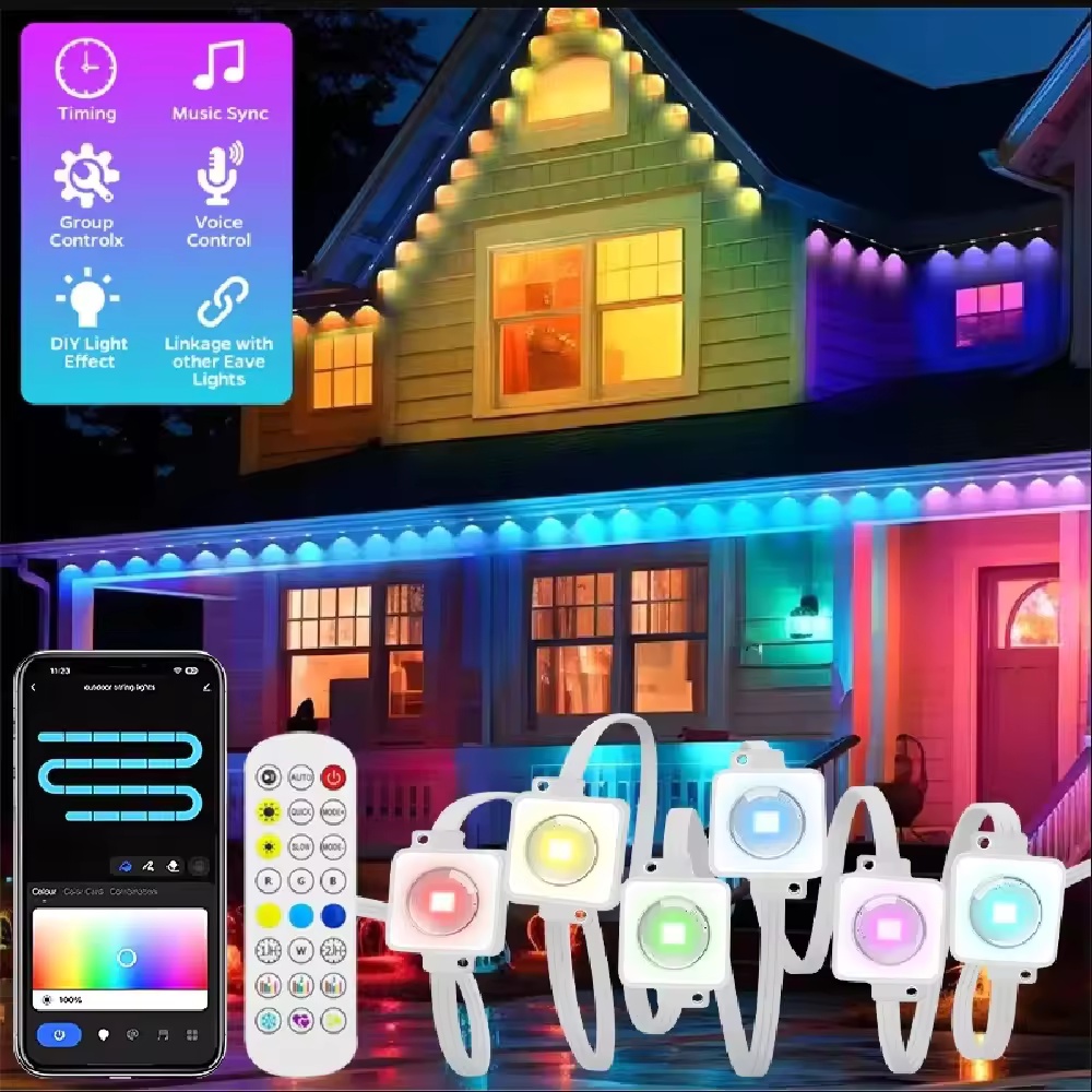 App Smart Garden - إضاءة ذكية RGBIC للحواف بطول 15م/30م/45م/60م/90م