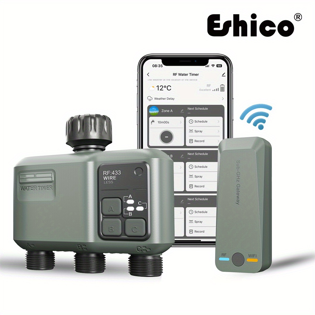 Wifi Irrigation Timer - مؤقت الرشاش الذكي Eshico: نظام لاسلكي