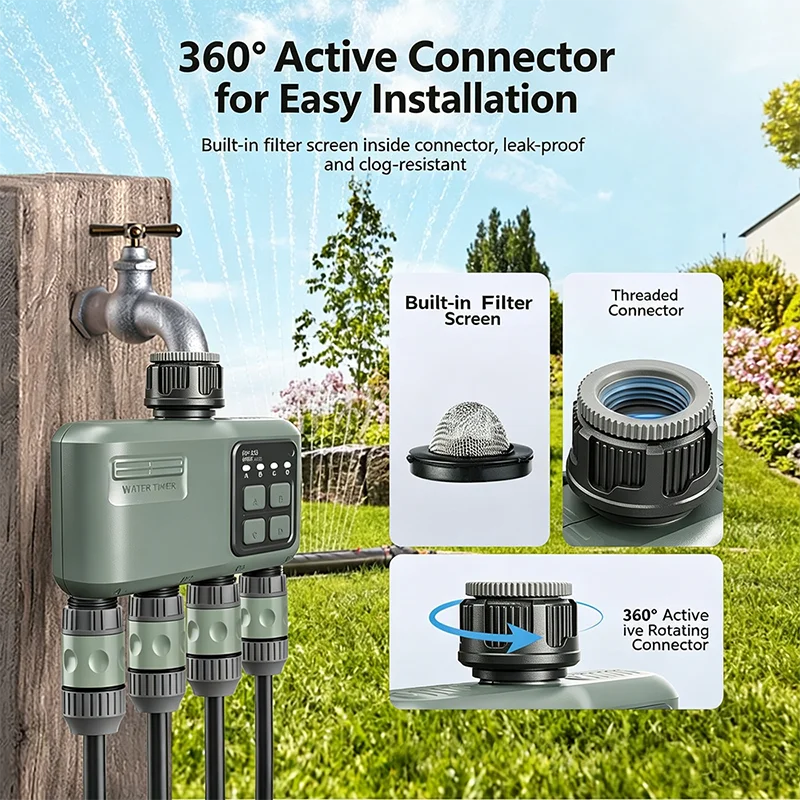 نظام ري ذاتي للنباتات مع مؤقت  - مراجعة Wifi Irrigation Timer وسعره