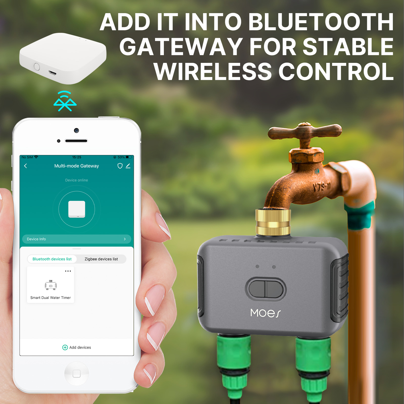 رشاش حديقة ذكي مع بلوتوث ، صما - مراجعة Smart Garden Watering Can وسعره