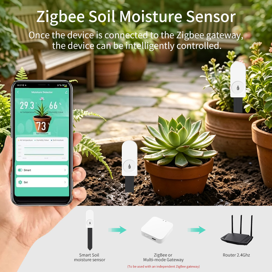 جهاز اختبار التربة الذكي Zigbe - مراجعة Smart Soil Sensor وسعره