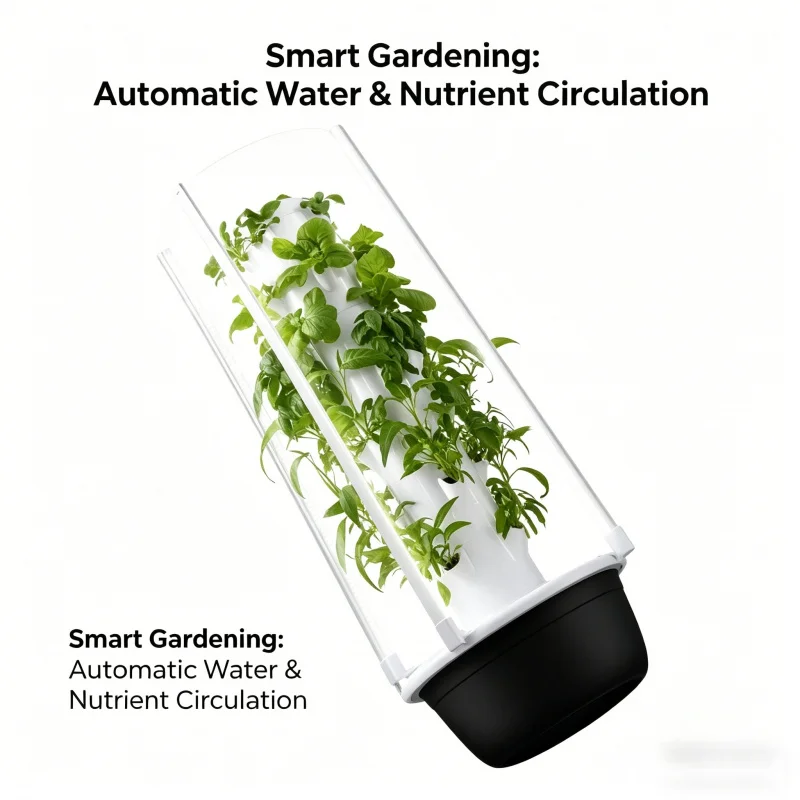 نظام زراعة عمودي ذكي من SpaceT - مراجعة Smart Garden Tower وسعره