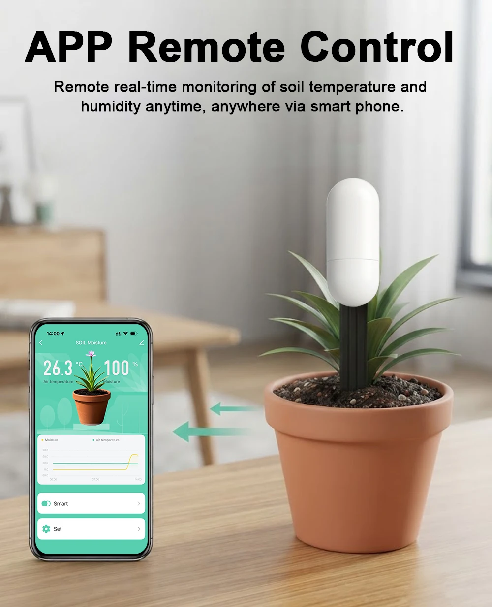 جهاز استشعار الرطوبة ودرجة الح - مراجعة App Smart Garden وسعره