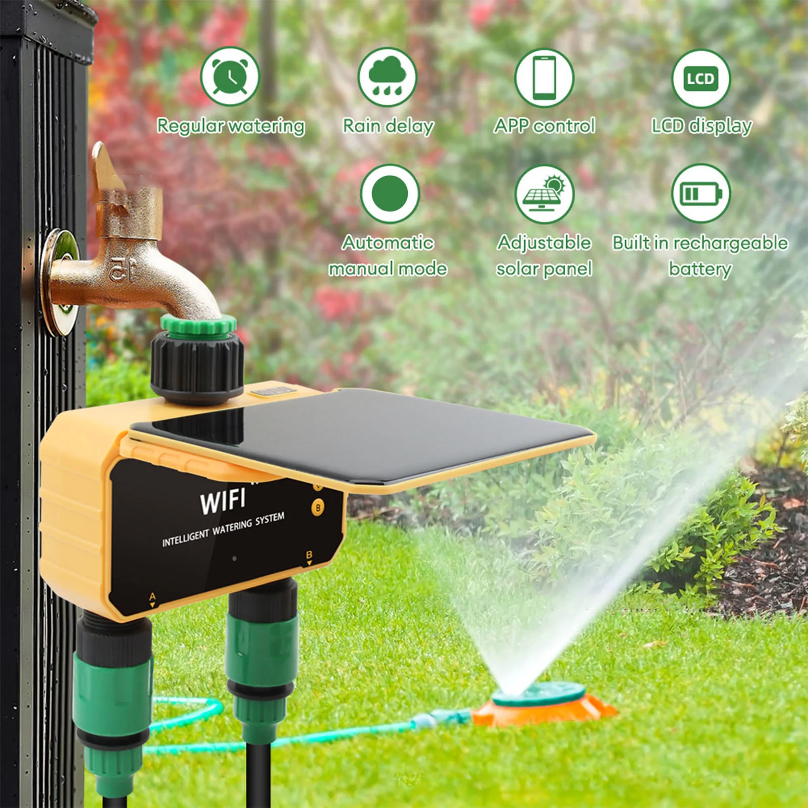 مؤقت ري ذكي يعمل بالطاقة الشمس - مراجعة Smart Garden Solar وسعره