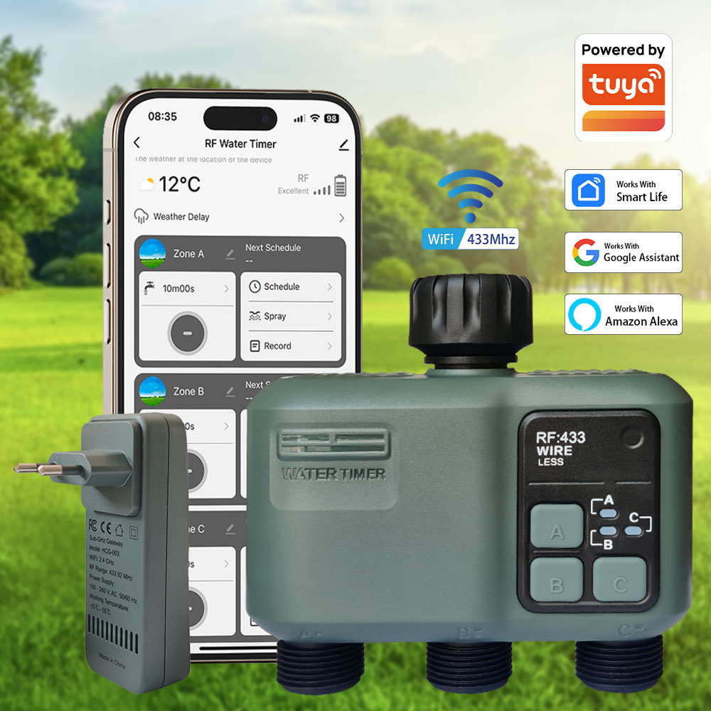 جهاز تحكم بالري الأوتوماتيكي ا - مراجعة Wifi Irrigation Timer وسعره